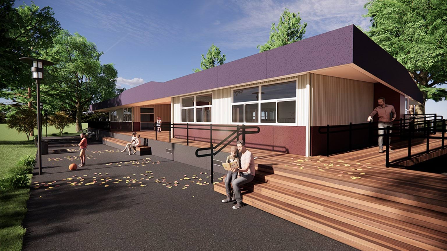 Baxter Primary School - illustrated render