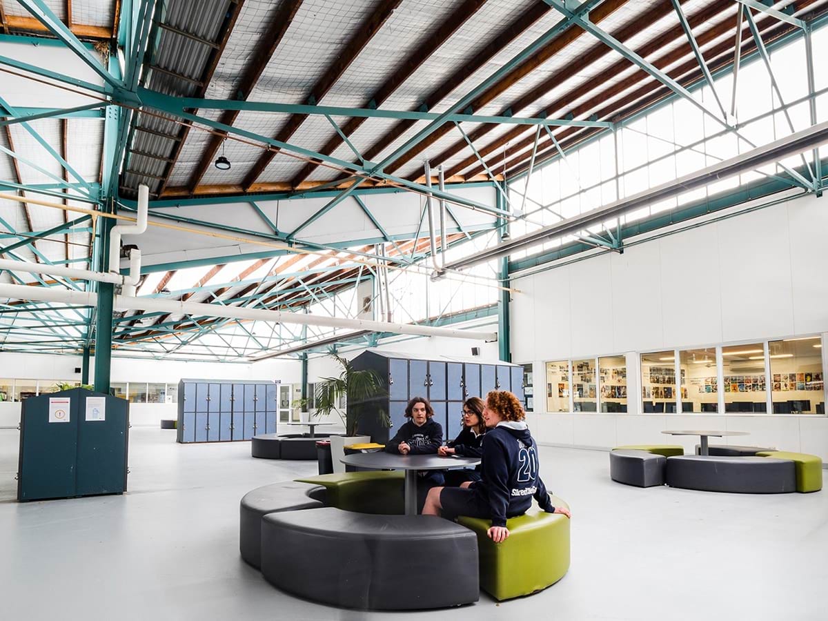 Completed building interior