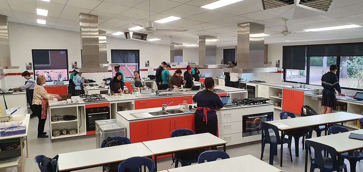 Completed food technology interior