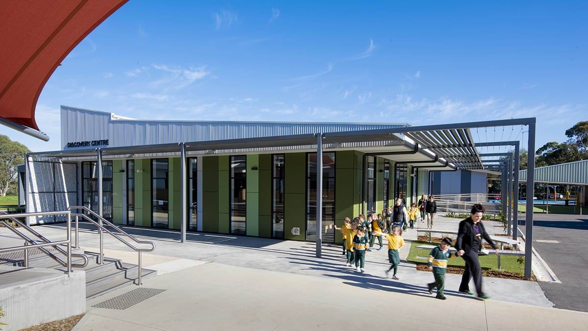 Completed building exterior