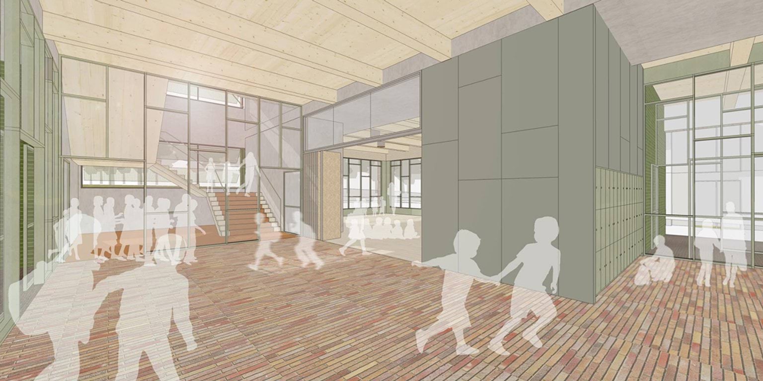 Clifton Hill Primary School - illustrated render