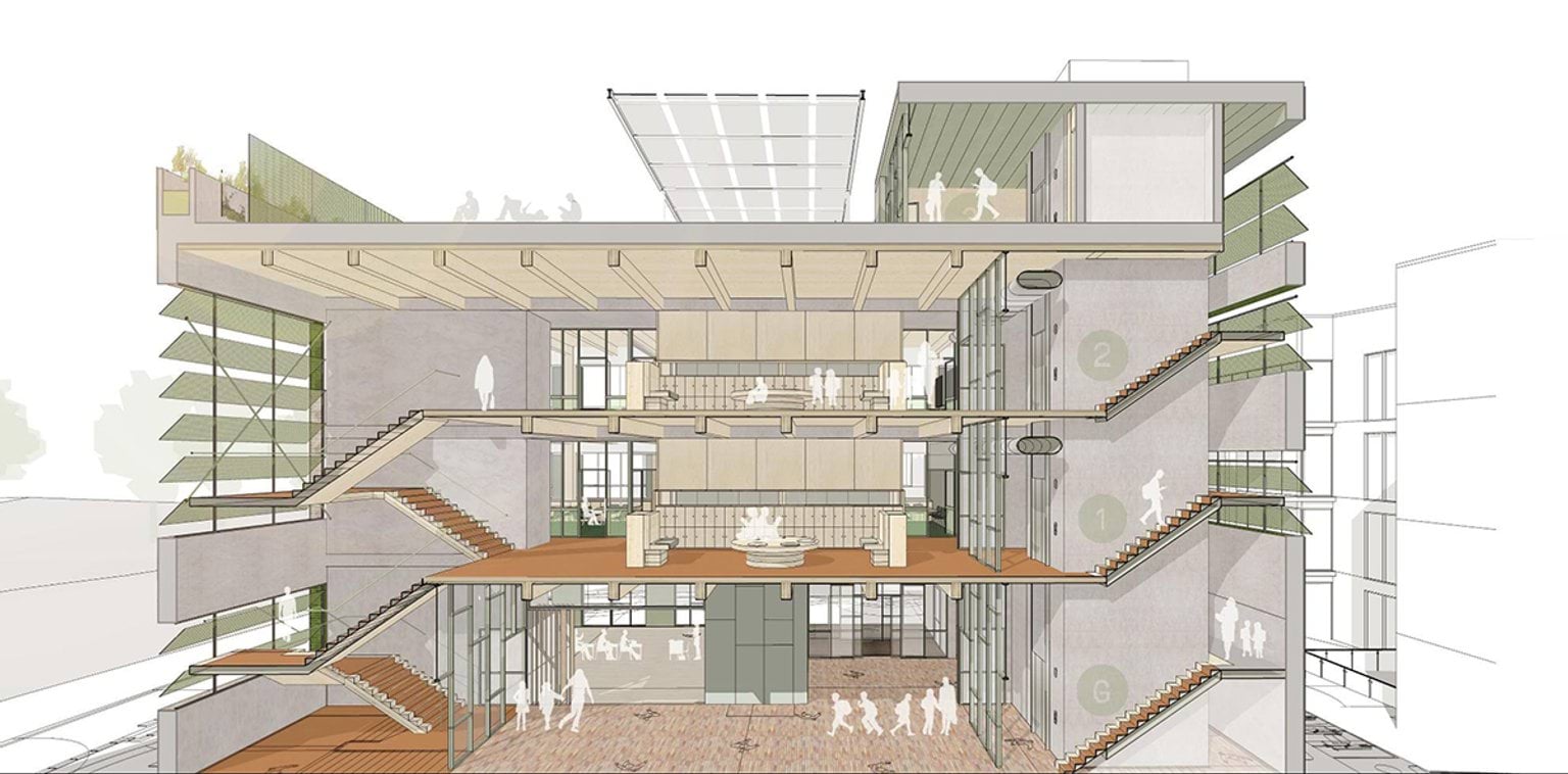 Clifton Hill Primary School - illustrated render