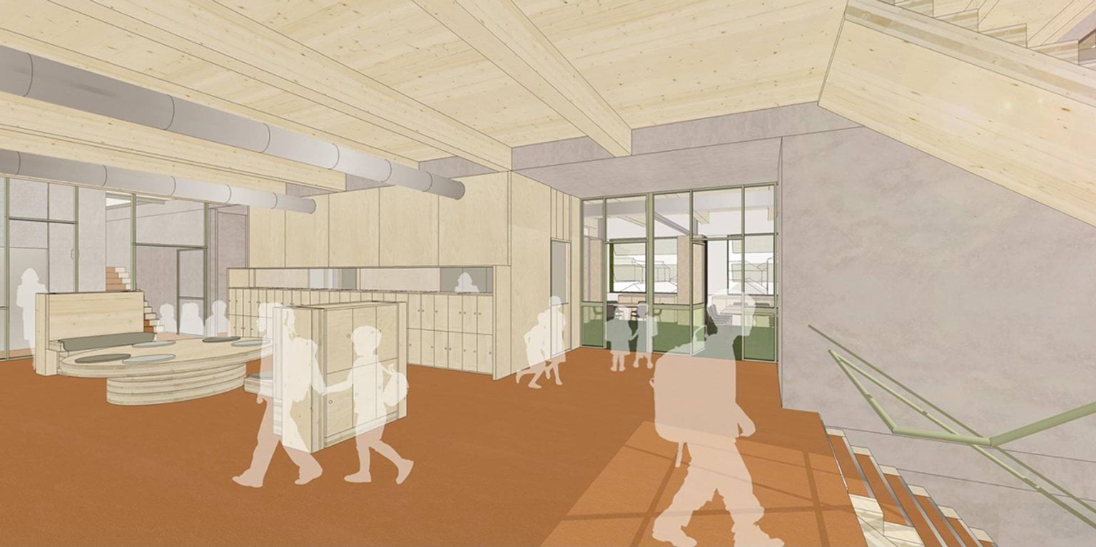 Clifton Hill Primary School - illustrated render