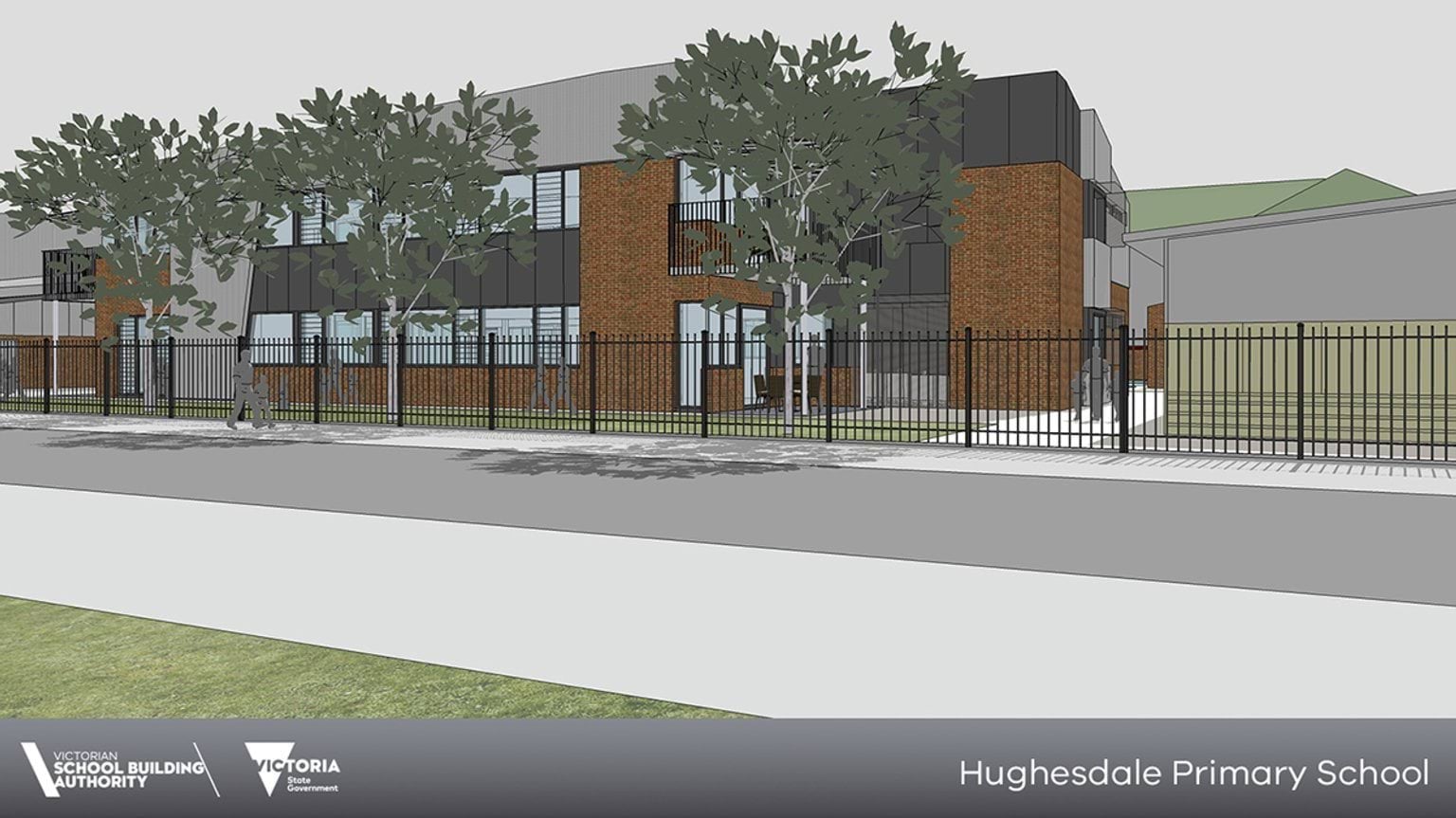 Hughesdale Primary School - illustrated render
