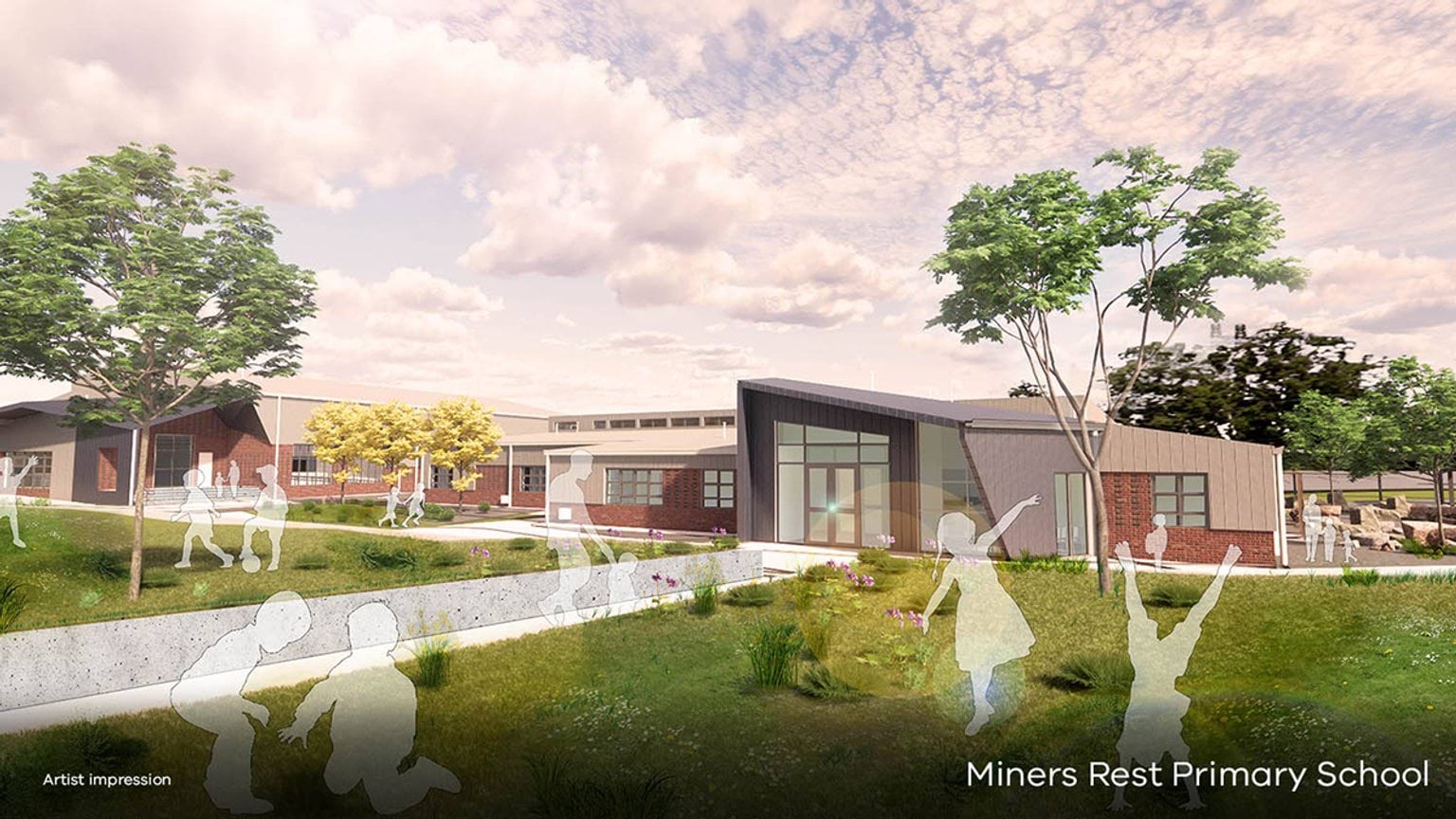 Miners Rest Primary School - illustrated render