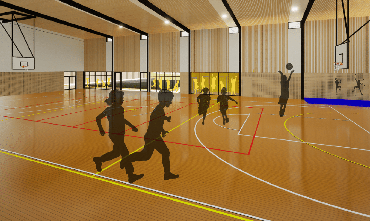 Rosebud Primary School - illustrated render