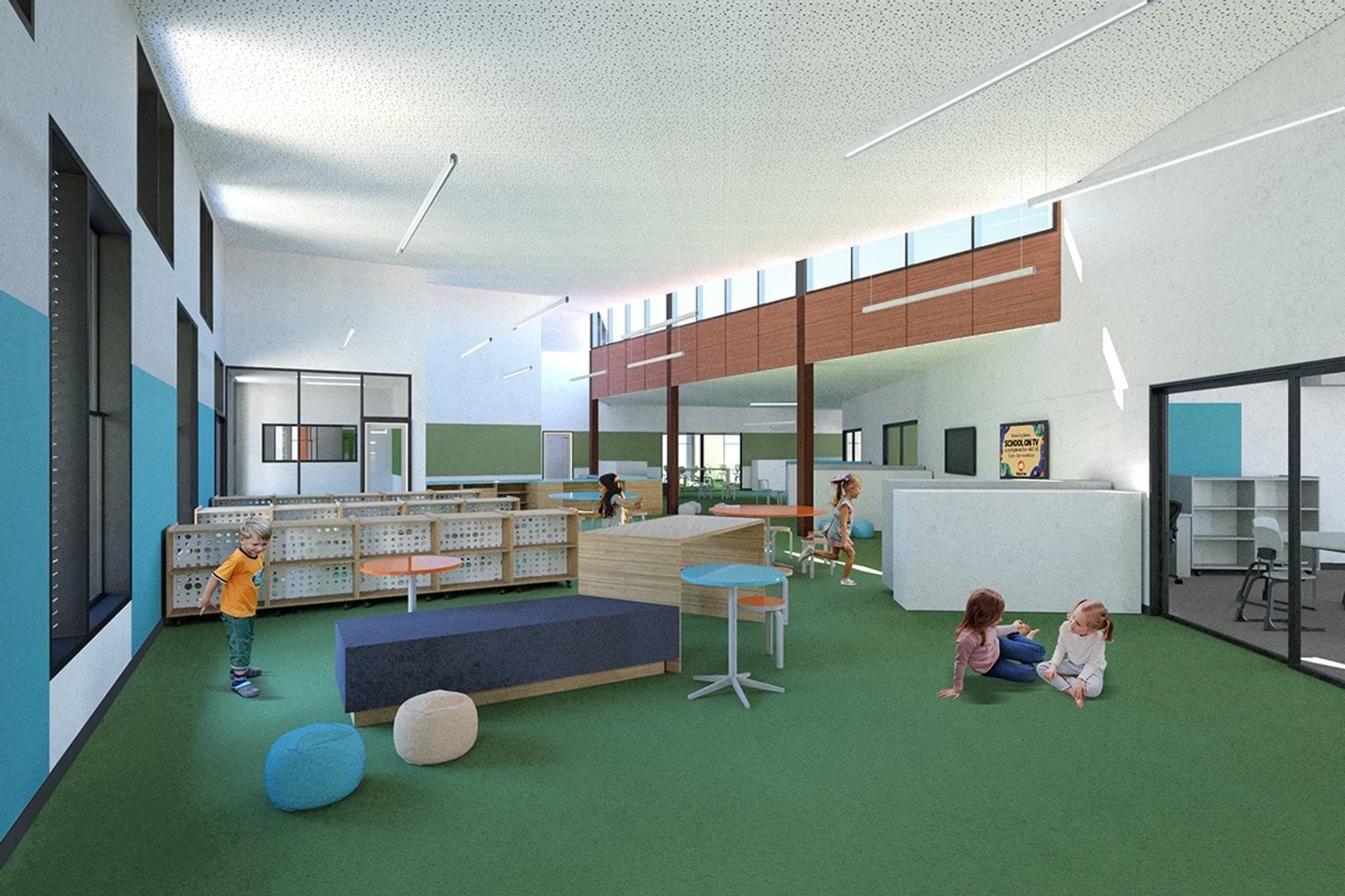 Strathmore North Primary School - illustrated render