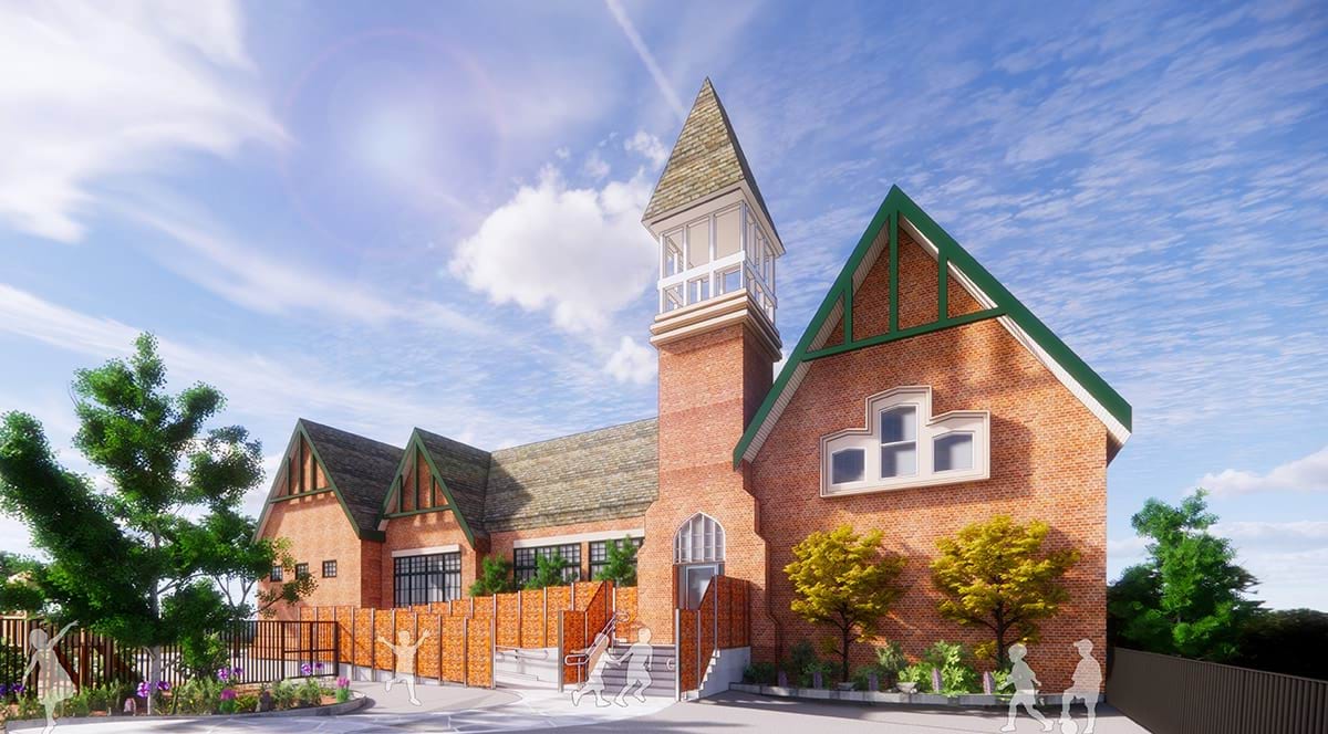 Wales Street Primary School - illustrated render