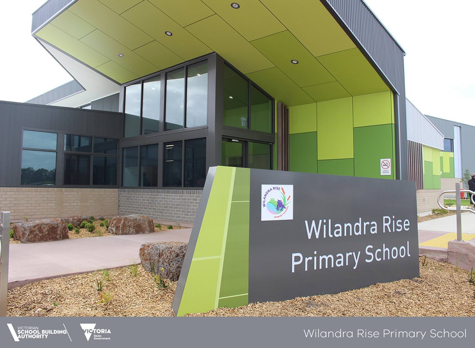 Completed school building