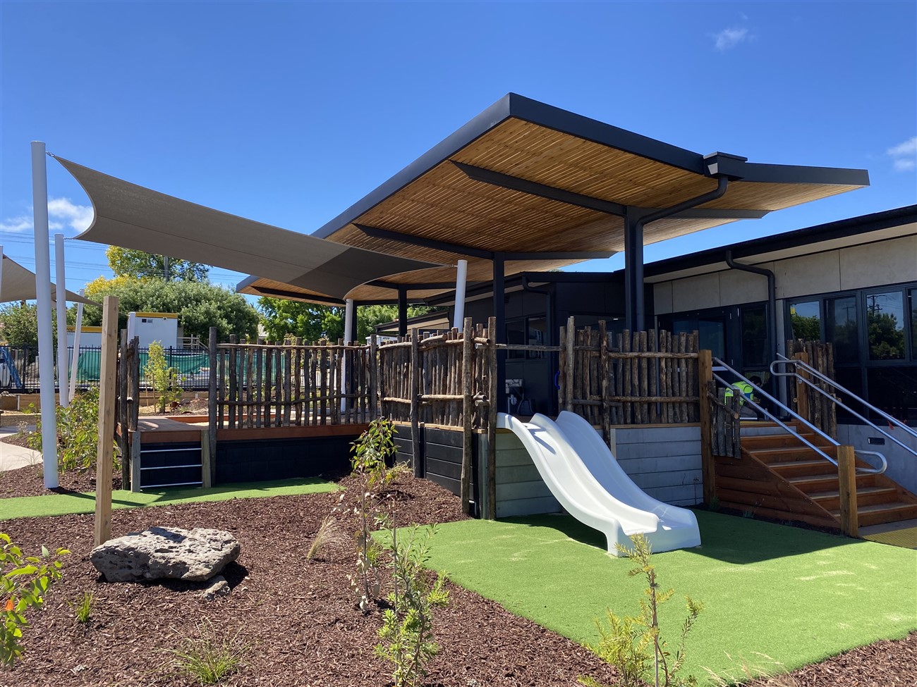 Kyneton Kindergarten - a new kinder on a school site, playground