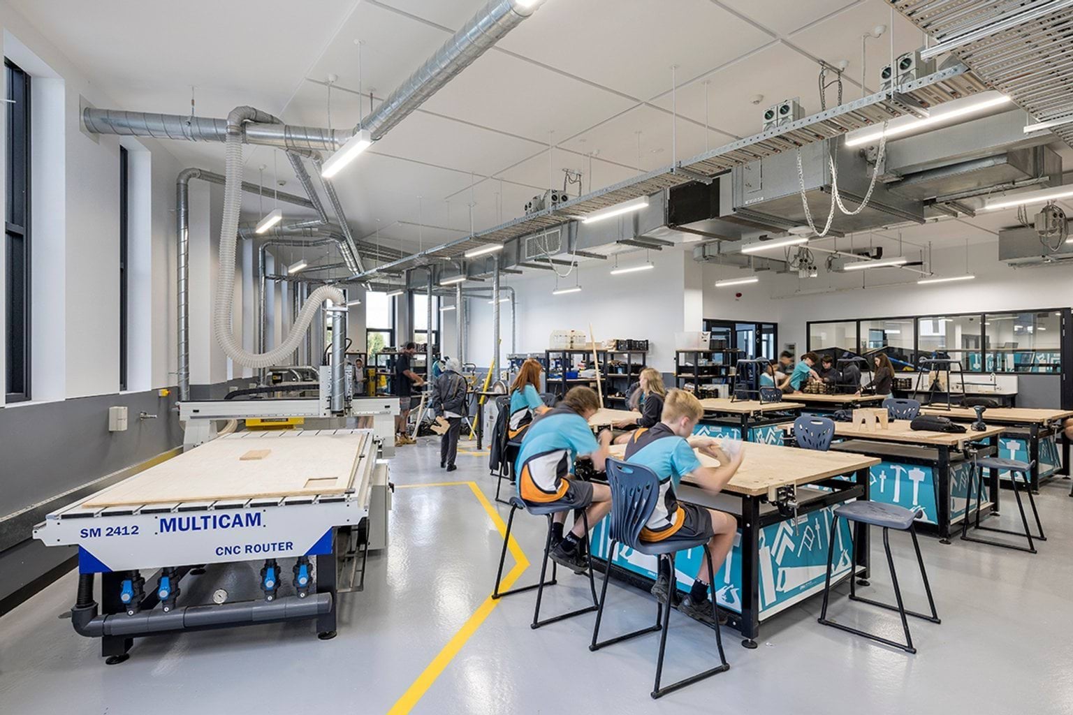 Greater Shepparton Secondary College - new school, photograph of workshop