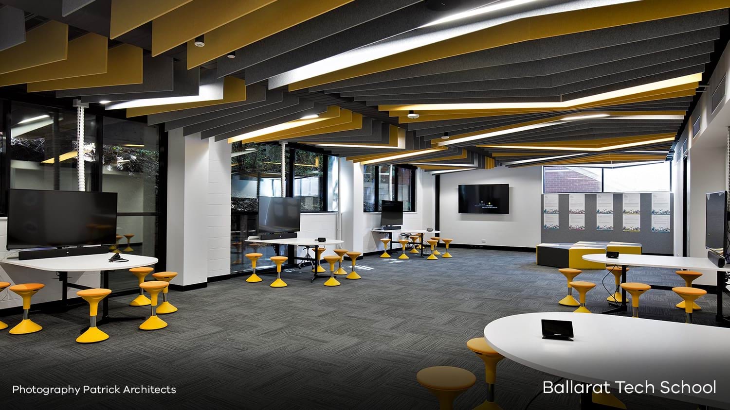 Completed building interior
