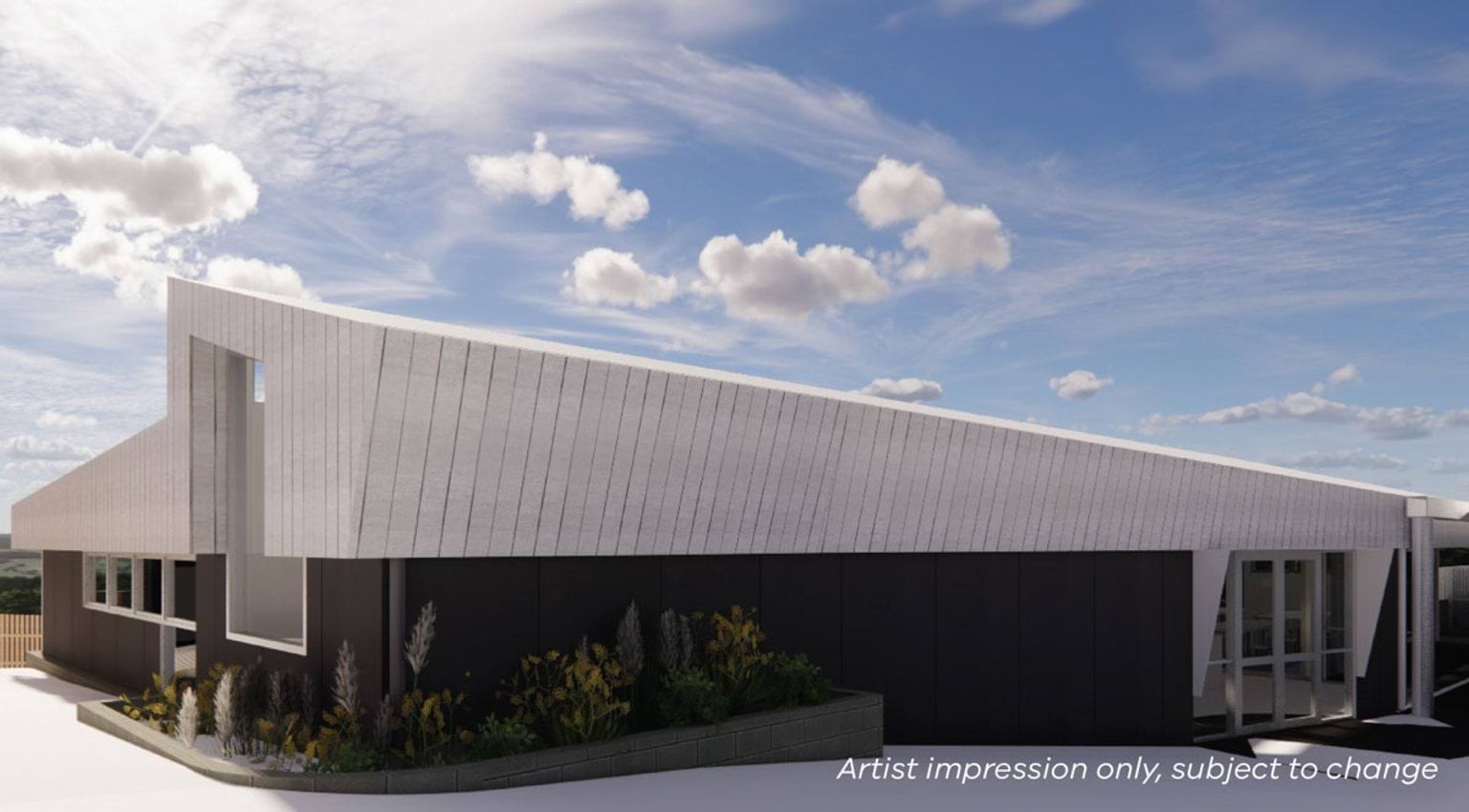 Merrivale Primary School - upgrade and modernisation, illustrated render eastern hub 