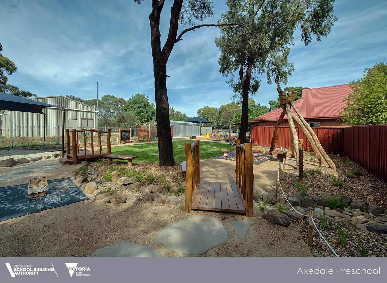 Completed outdoor play space