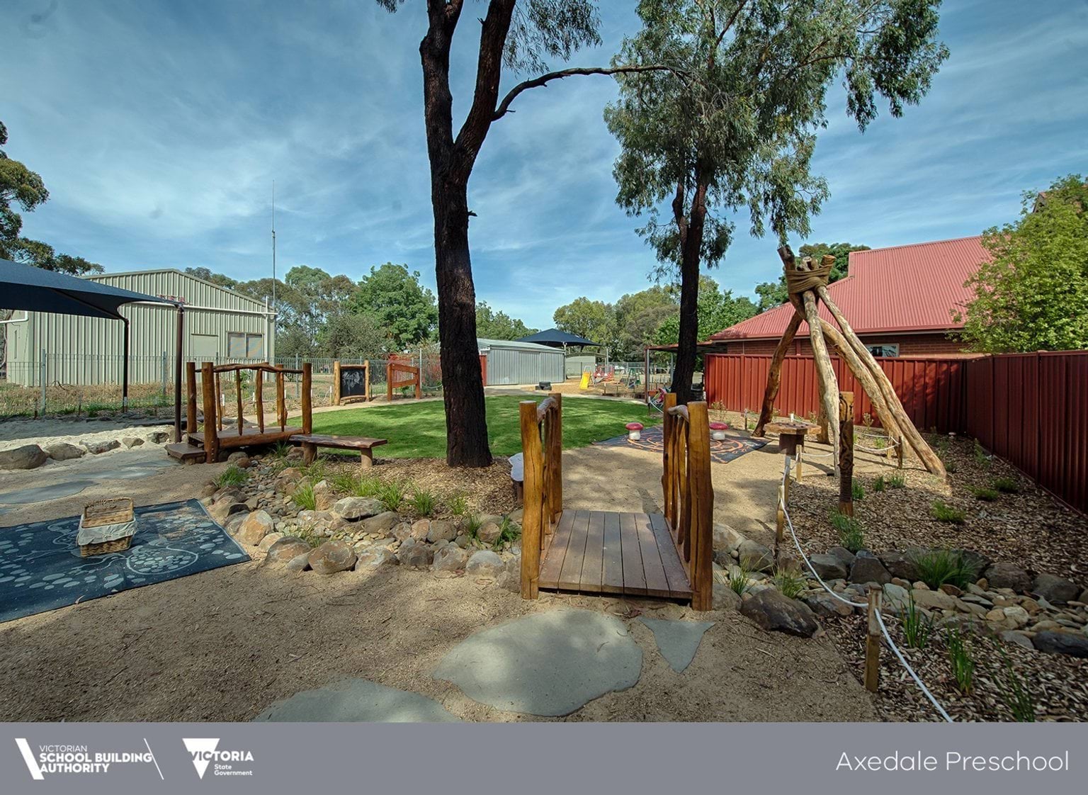 Completed outdoor play space