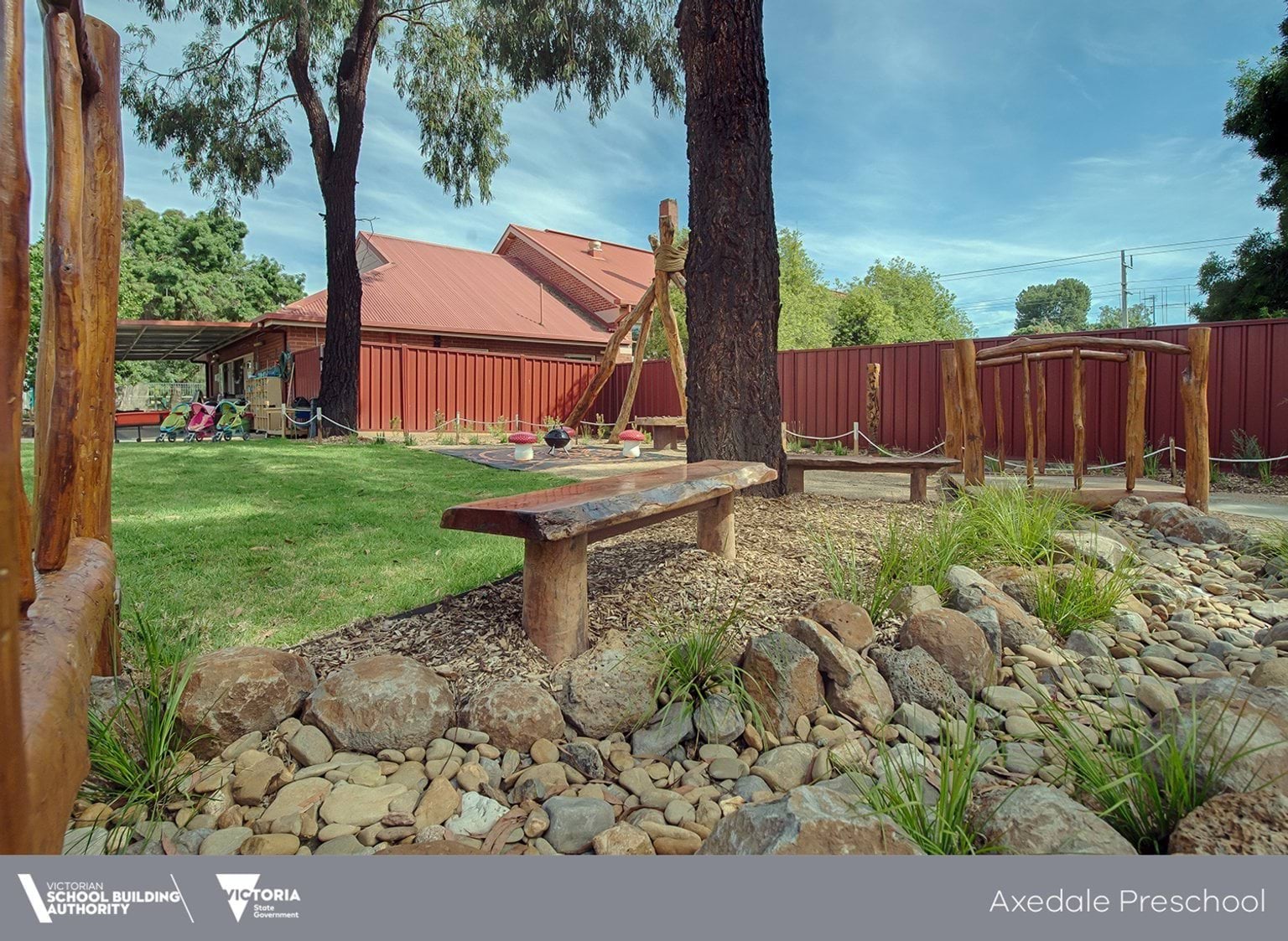 Completed outdoor play space