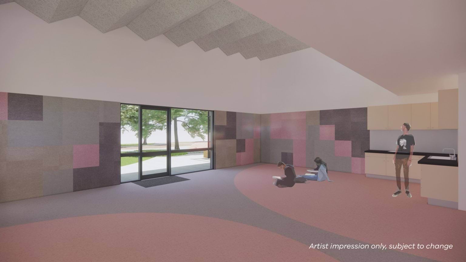 Merriang Special Developmental School - upgrade, illustrated render interior