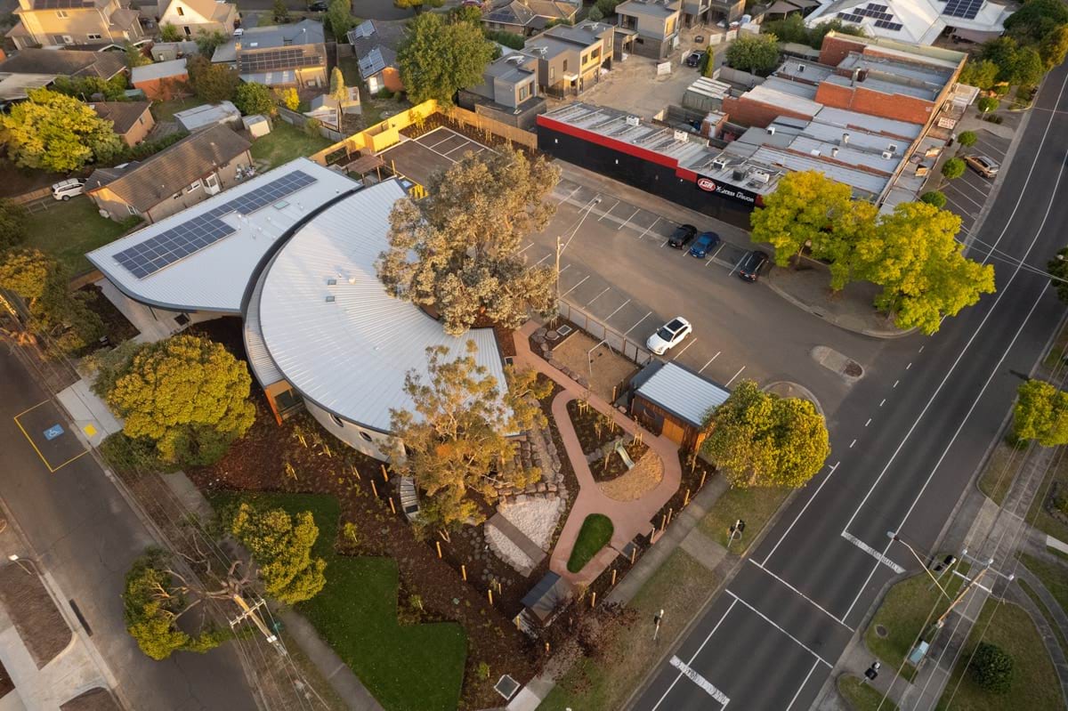 Aerial photo of the centre