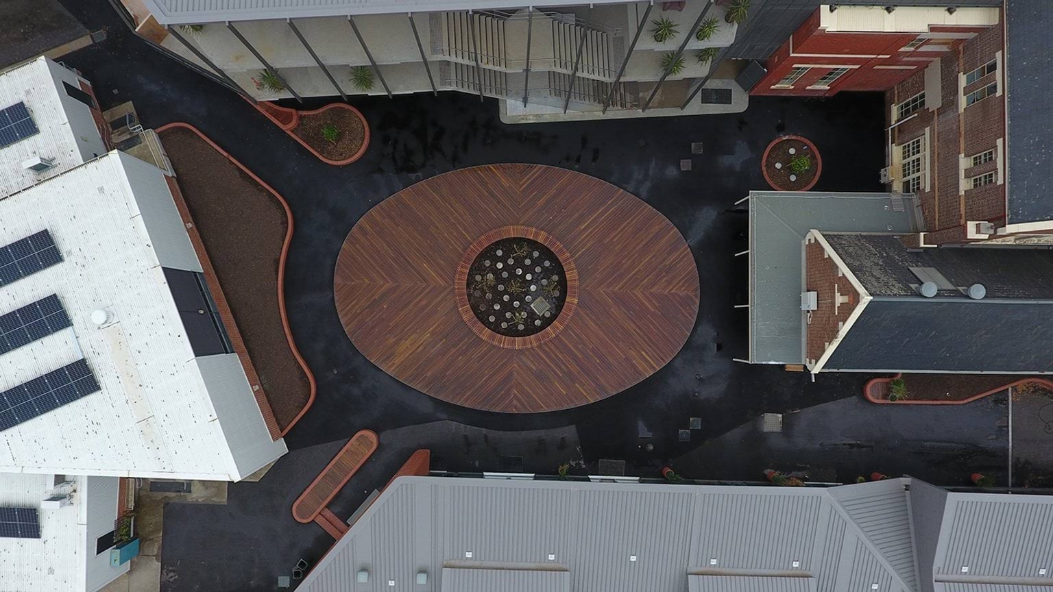Windsor Primary School - upgrade and modernisation - aerial shot of upgrade work