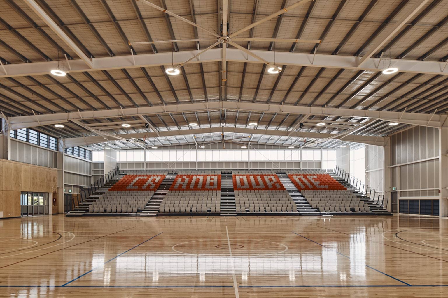 Cranbourne Secondary College - photo of a double-court indoor gymnasium