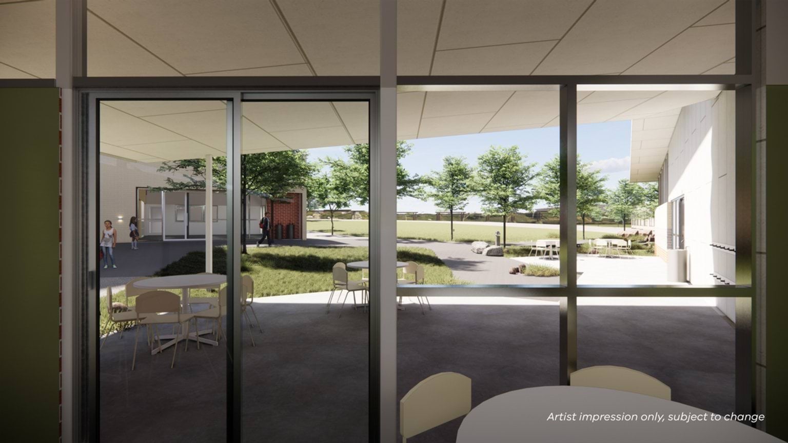Newlands Primary School - upgrade, illustrated render - outdoor learning