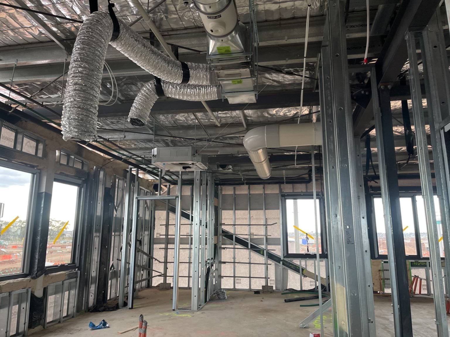 Yarrabing Secondary College - new school, Site progress - September 2023, design, arts, technology and science