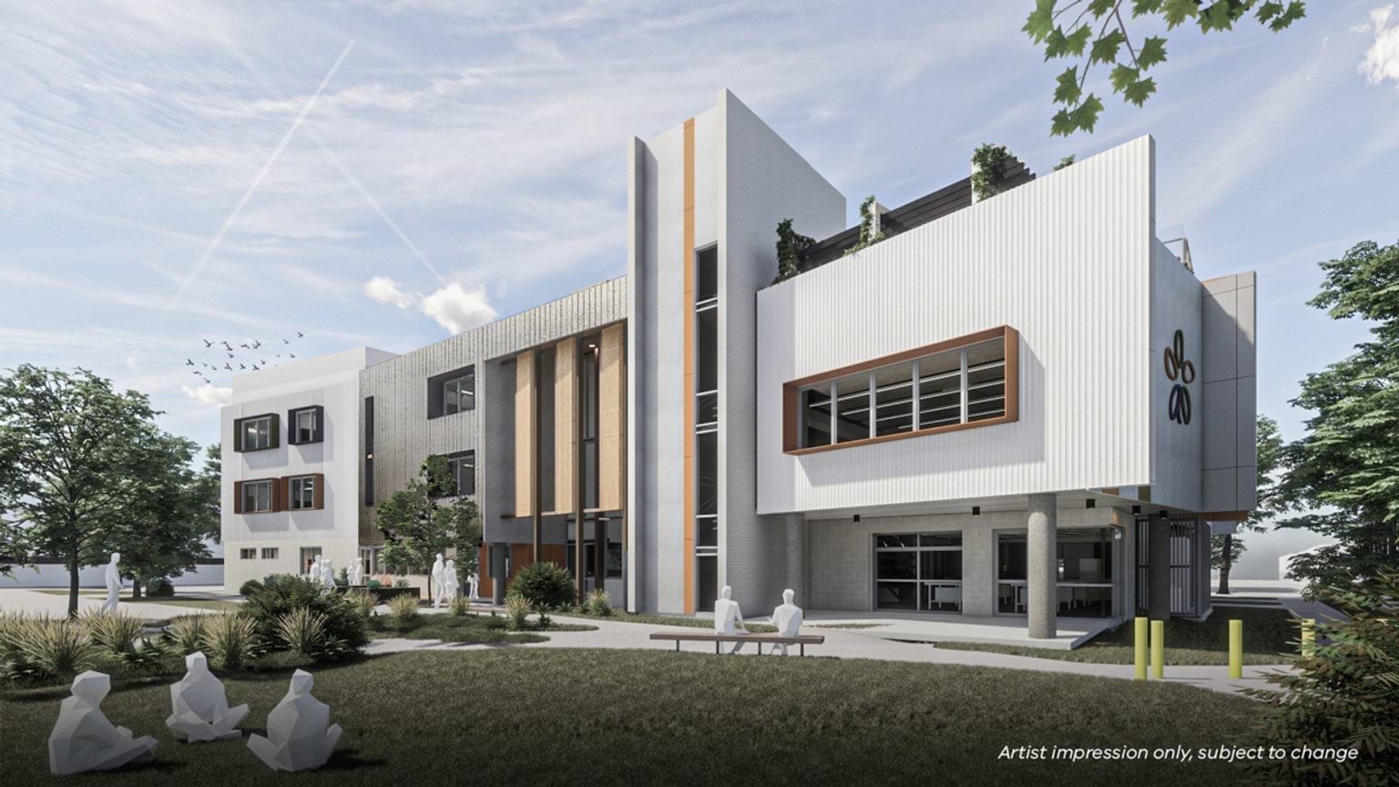 Alamanda K-9 College - upgrade and modernisation, Illustrated render
