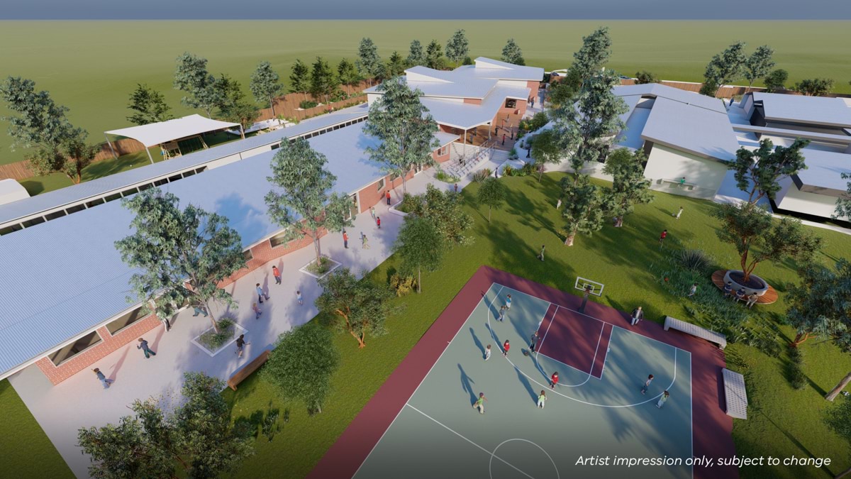 Bellaire Primary School - upgrade and modernisation, Illustrated render