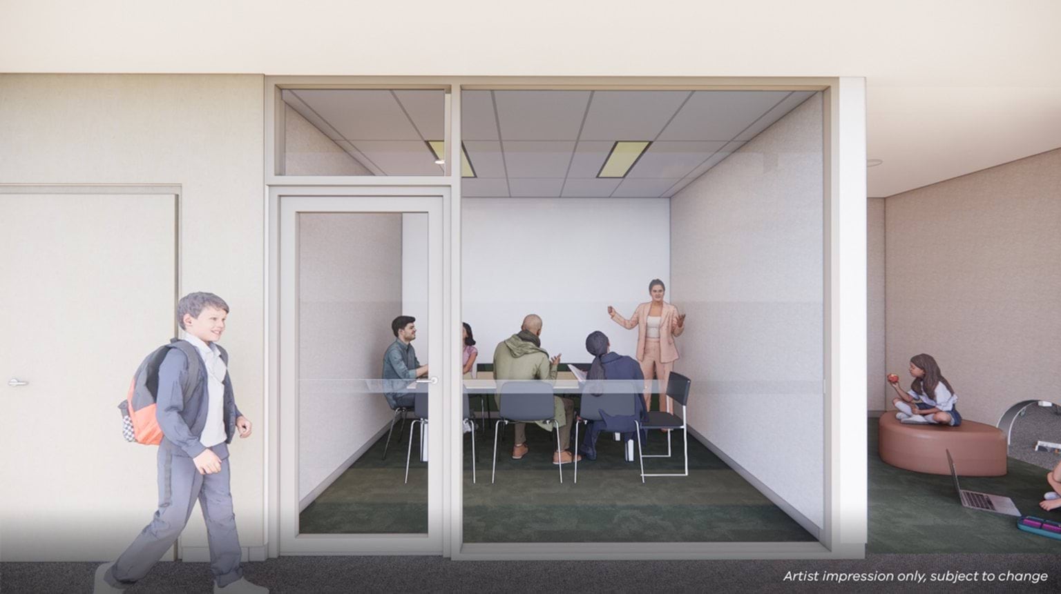 Aintree Primary School, New School – Expansion, illustrated render