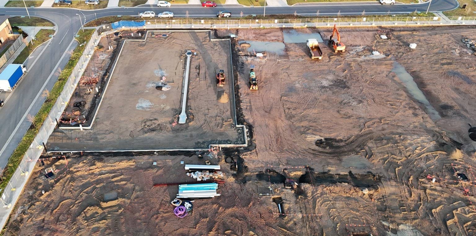 Thompsons West Primary School (interim name) – new school, site progress – April 2024