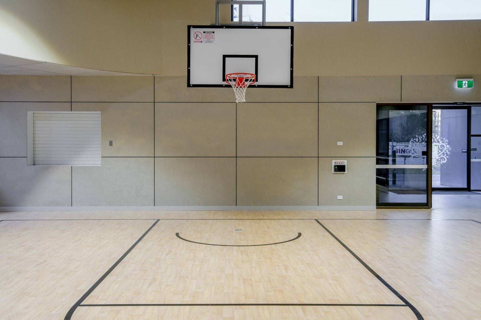 Photo of basketball court