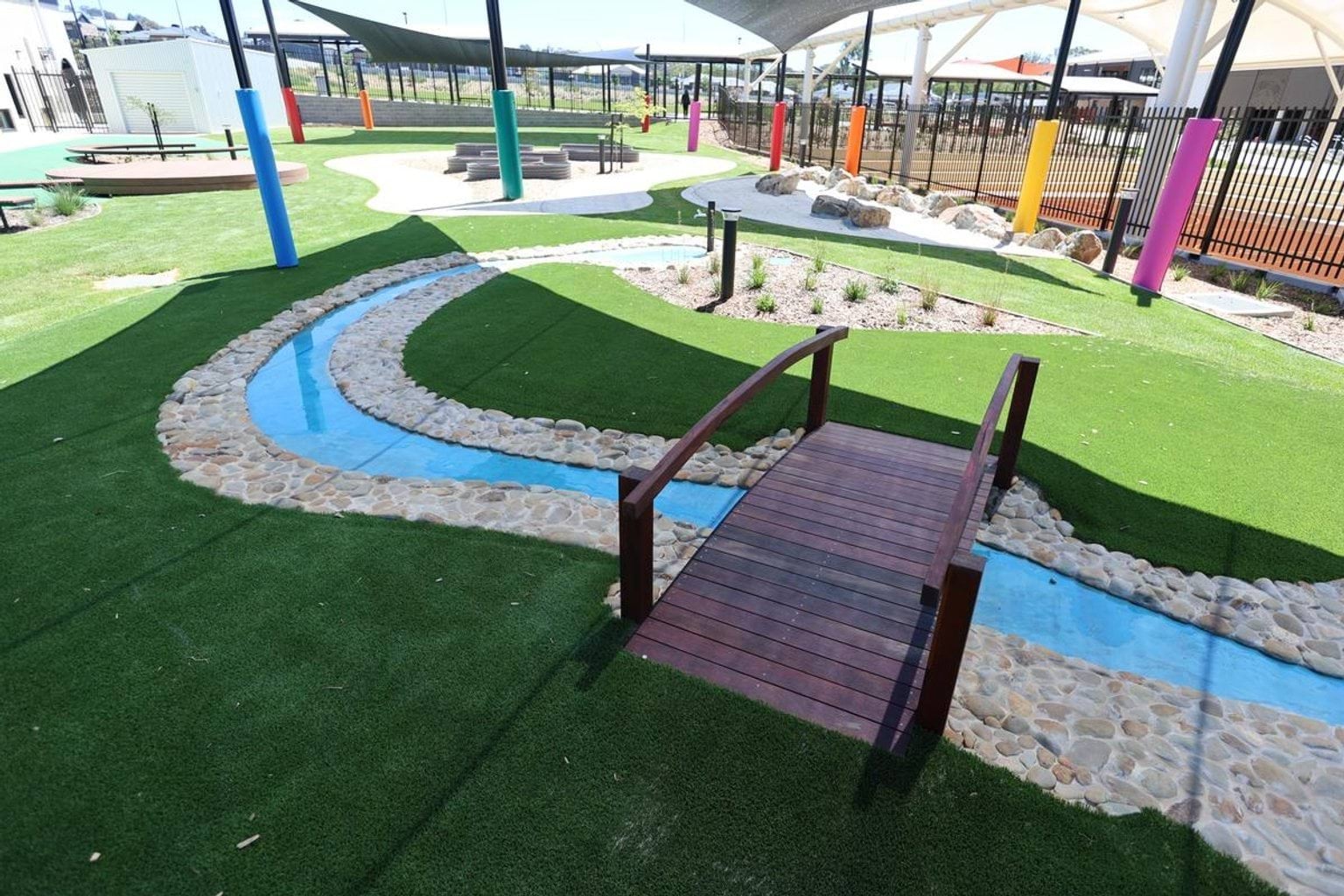 Outside play area at Kerribana Primary School Kindergarten (interim name)