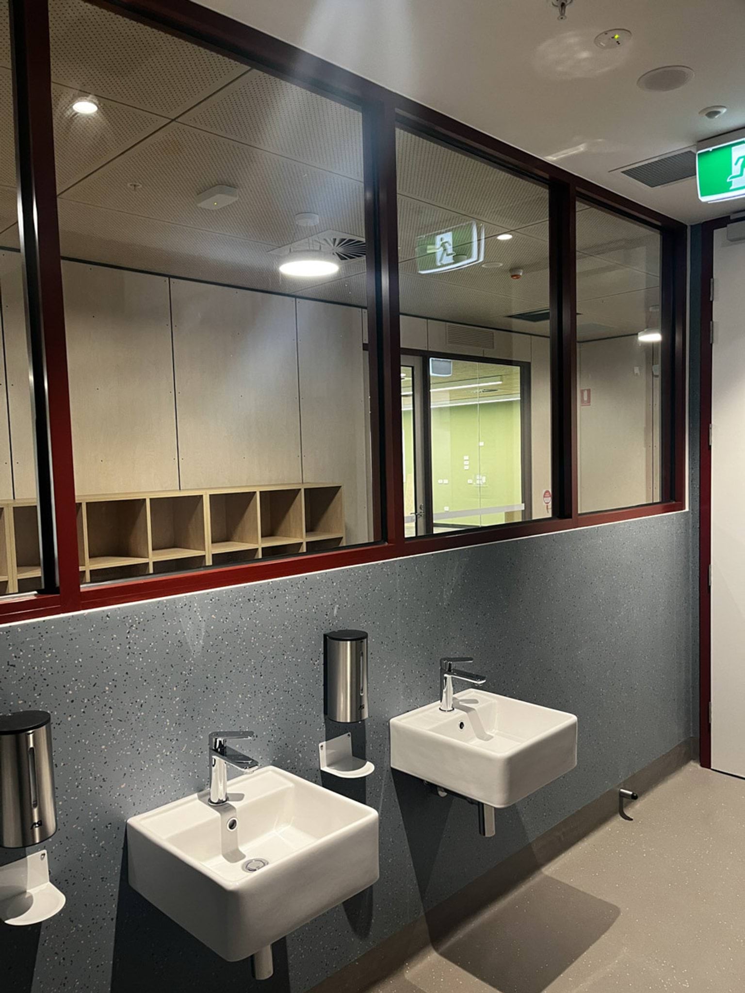 Photo of bathroom with sinks 