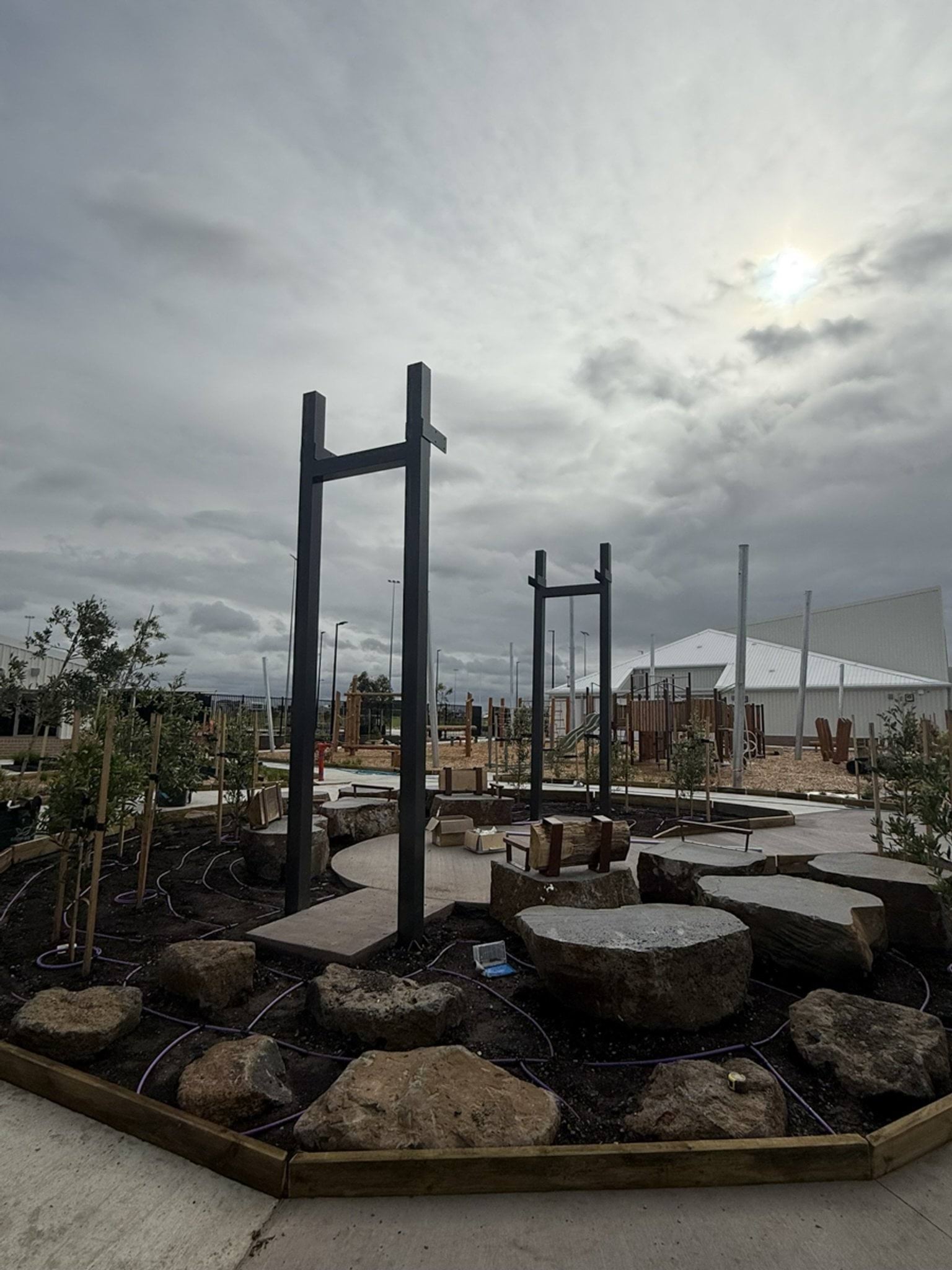 Outside seating area at Gamadji Primary School