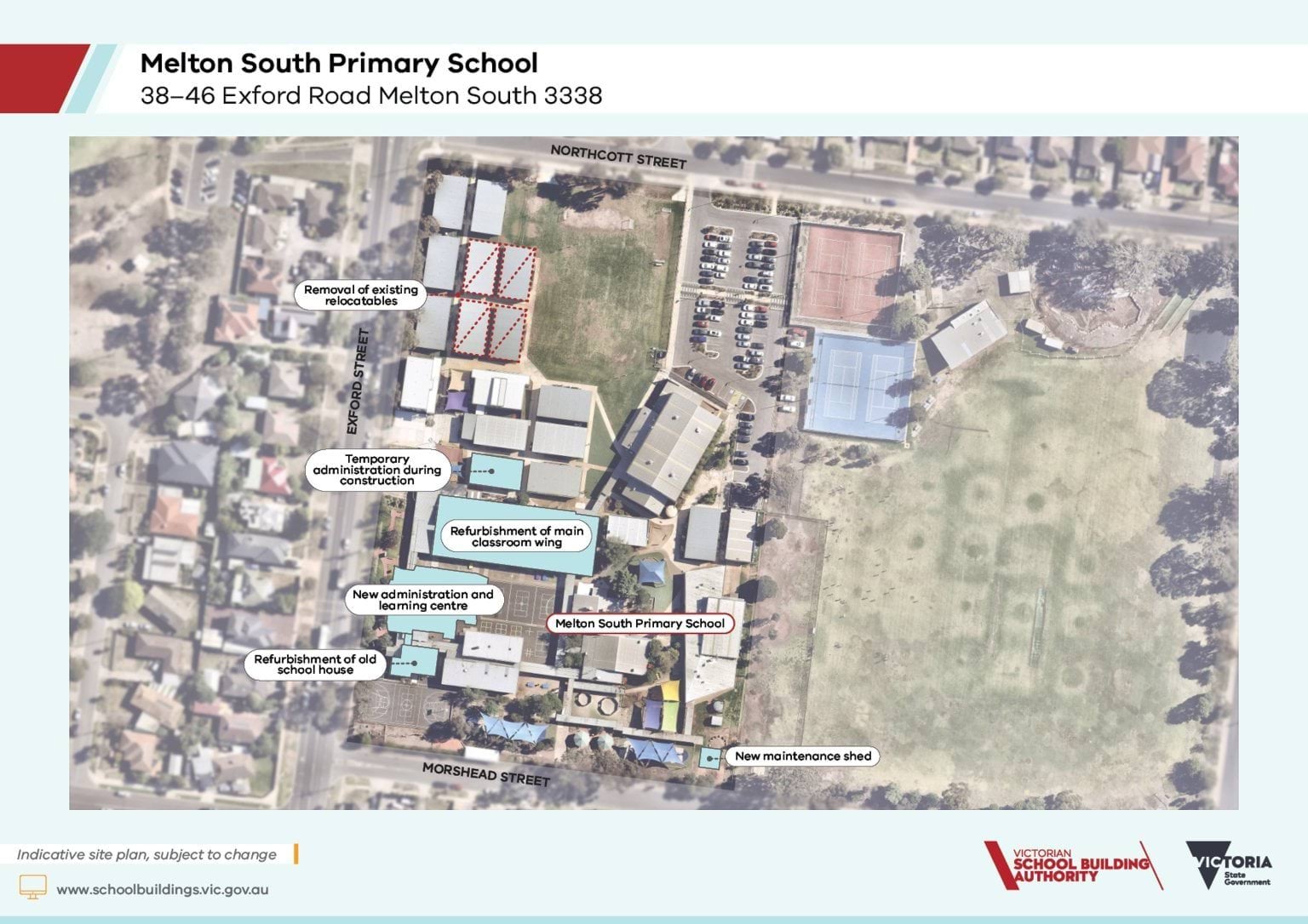 Melton South Primary School site plan