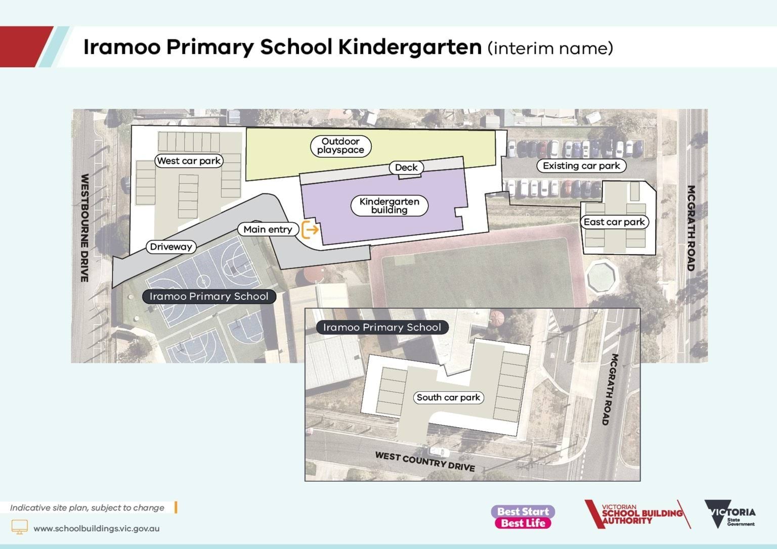 Iramoo Primary School Kindergarten (interim name) – indicative site plan