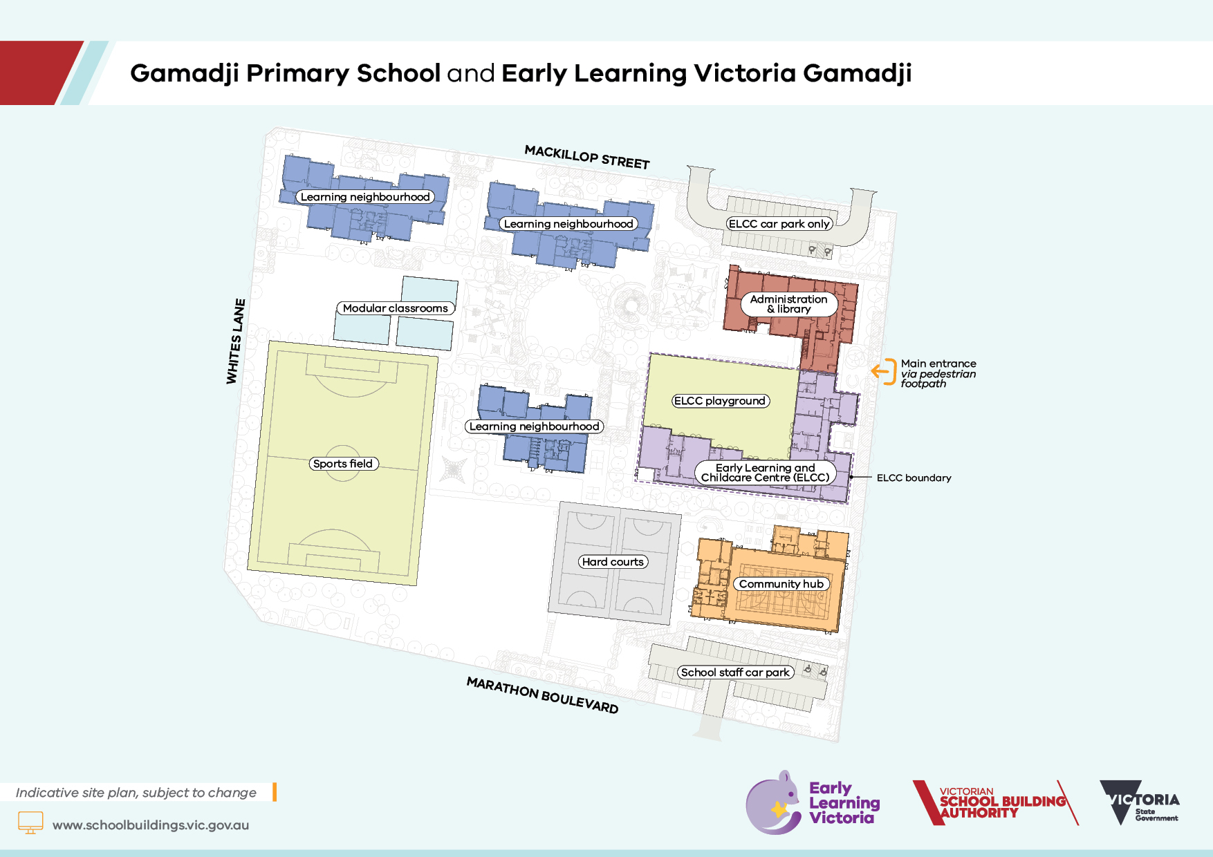 Early Learning Victoria Gamadji – indicative site plan