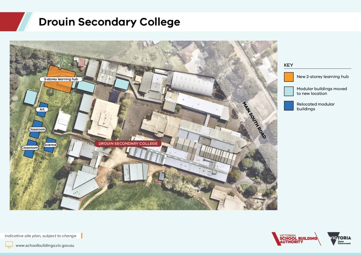 Drouin Secondary College – Upgrade and Modernisation – next stage – indicative site plan