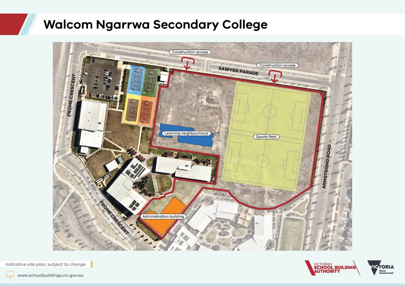 Walcom Ngarrwa Secondary College – indicative site plan