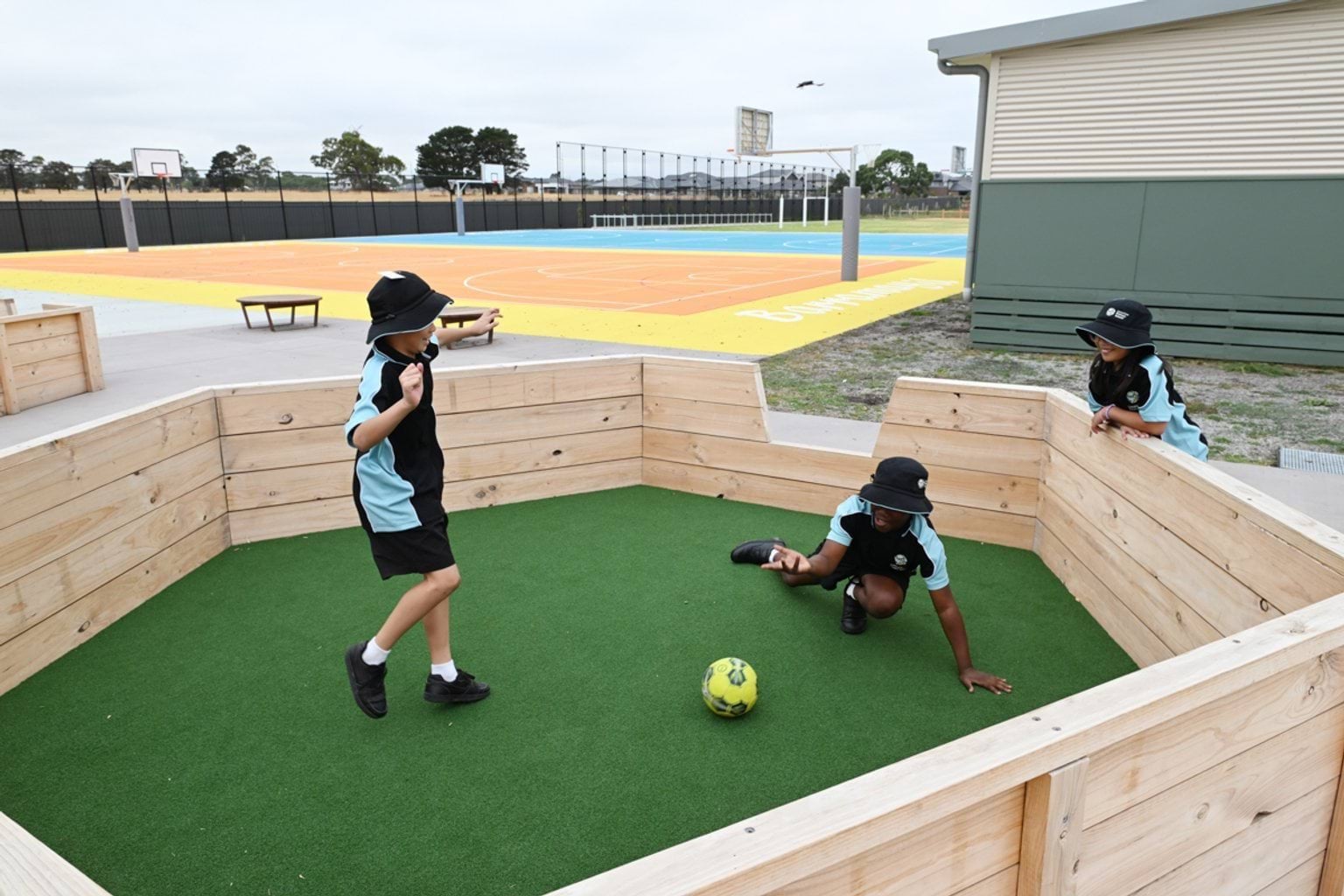 Playing together outside