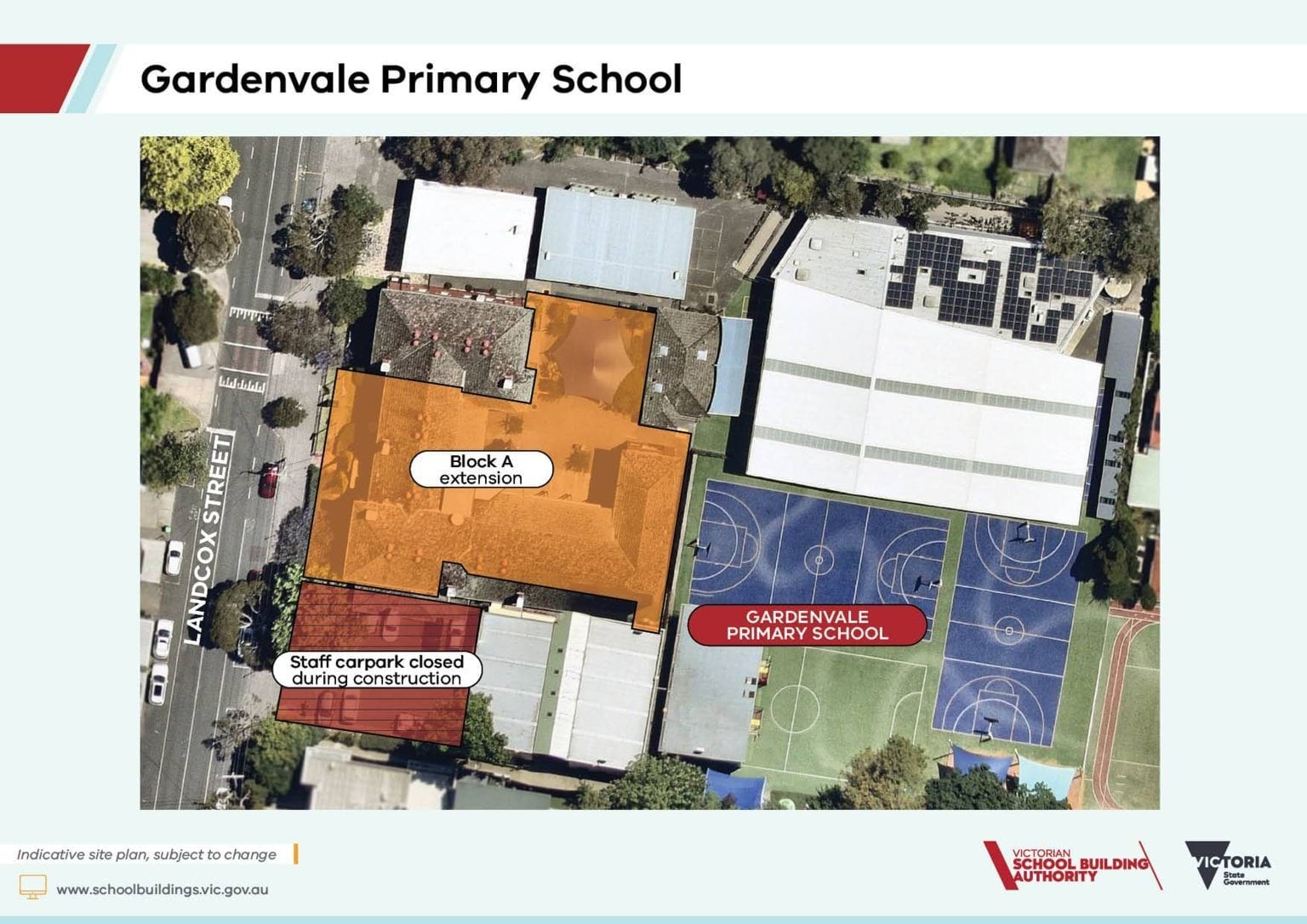 Gardenvale Primary School – Upgrade and Modernisation – indicative site plan
