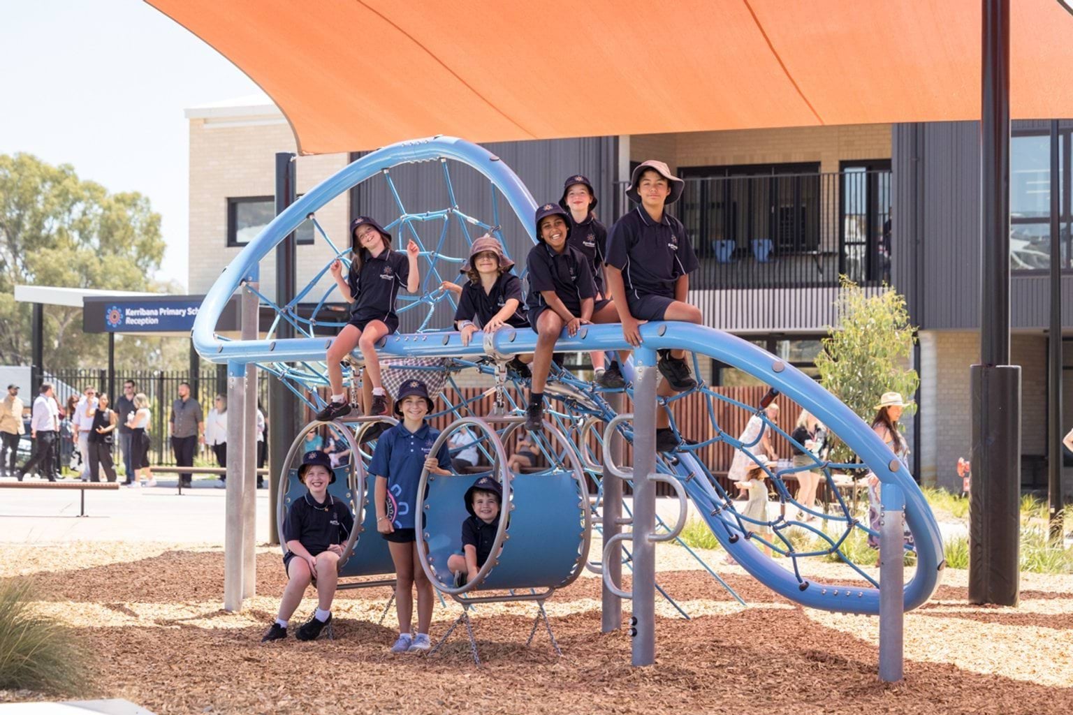 Trying out the new playground