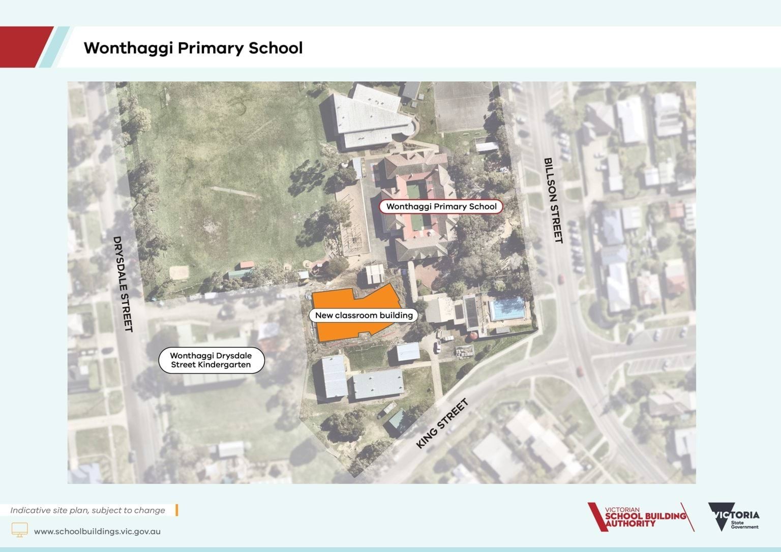 Wonthaggi Primary School – Upgrade and Modernisation – indicative site plan