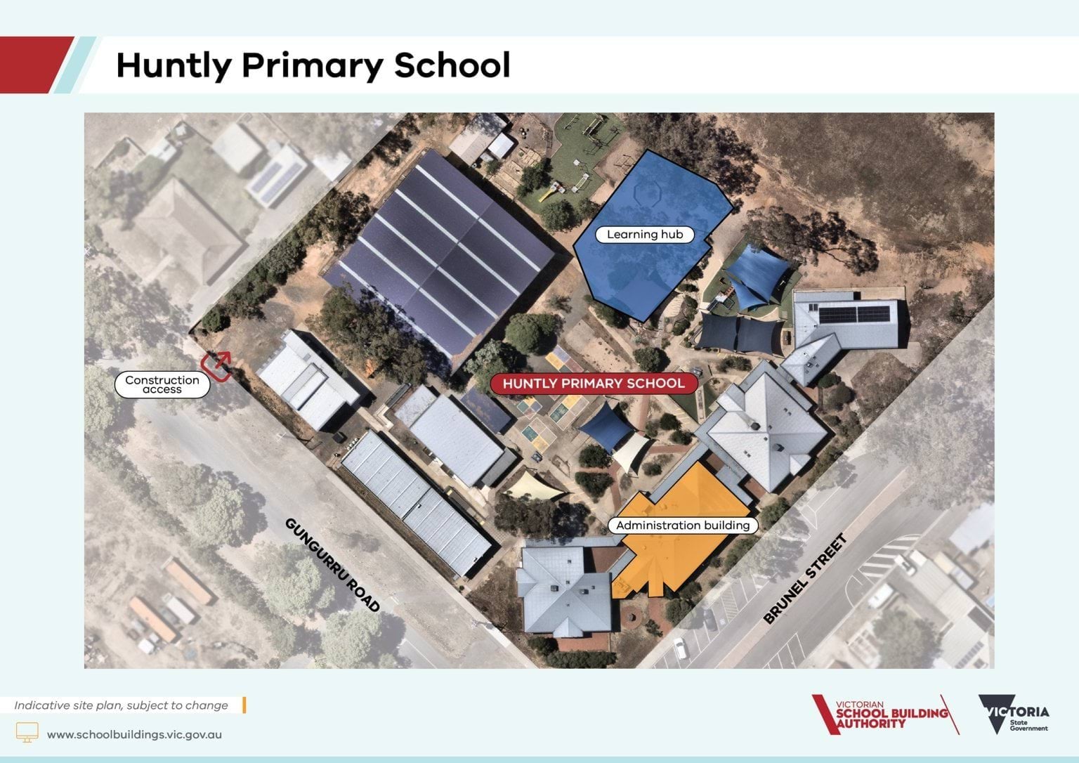 Huntly Primary School – Upgrade and Modernisation – Building Space for More Students – indicative site plan