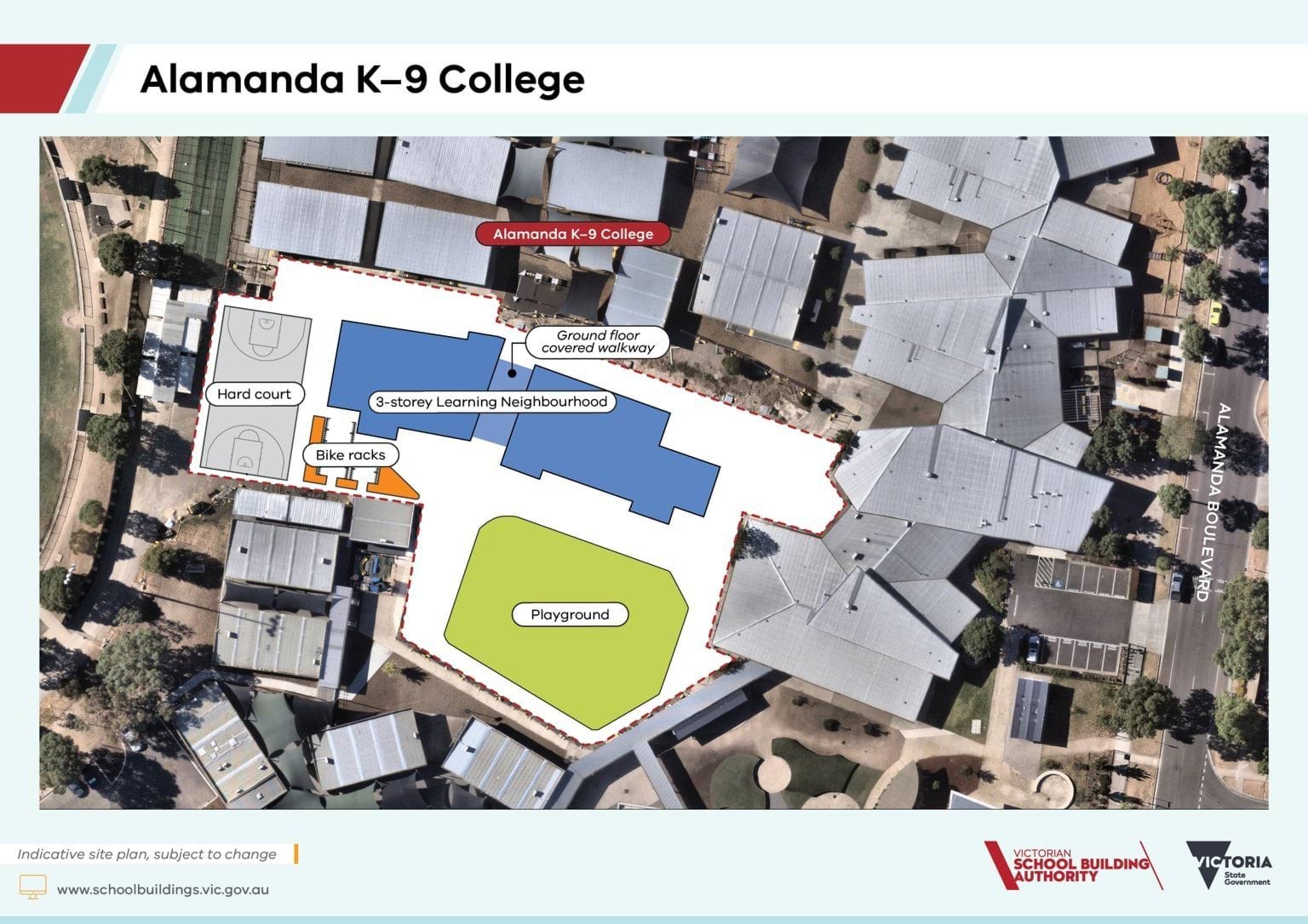 Alamanda K–9 College – Upgrade and Modernisation – indicative site plan